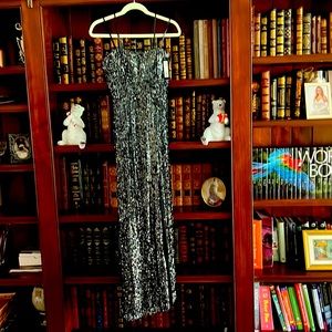Strapless, sequin dress, size 6